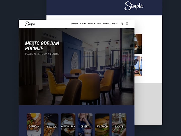 Cover image for Simple Restaurant Website