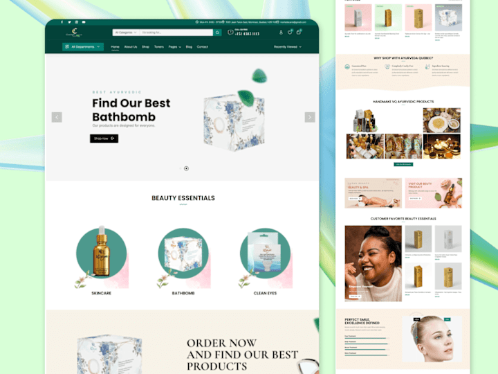 Cover image for Beauty and Wellness | UI Design + E-commerce Website Development