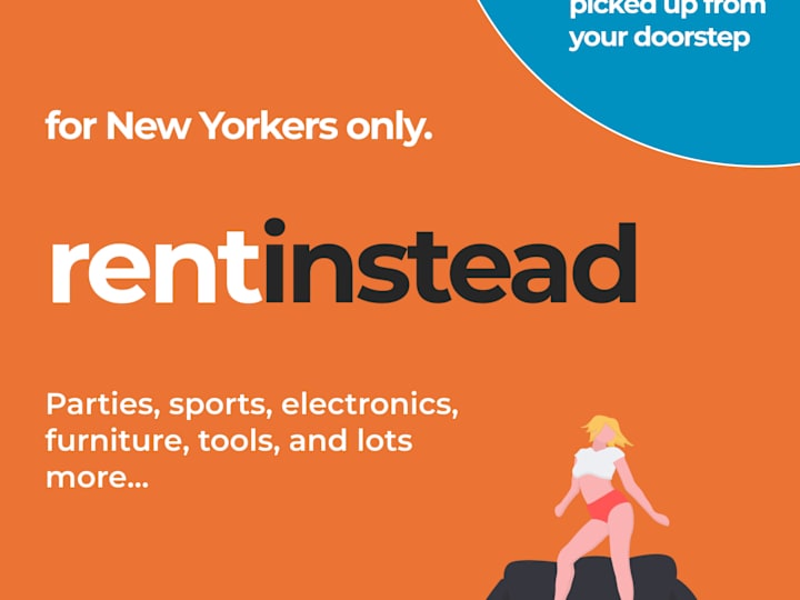 Cover image for Rent Instead: rent large items so you don't have to store them
