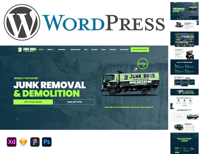 Cover image for WordPress Website  Design - Junk Removal  