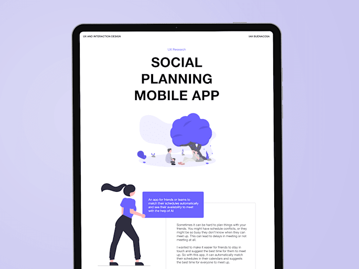 Cover image for Social Planning App Case Study