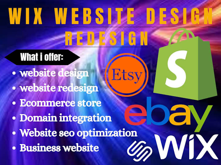 Cover image for i will create wix website design wix website wix developer 