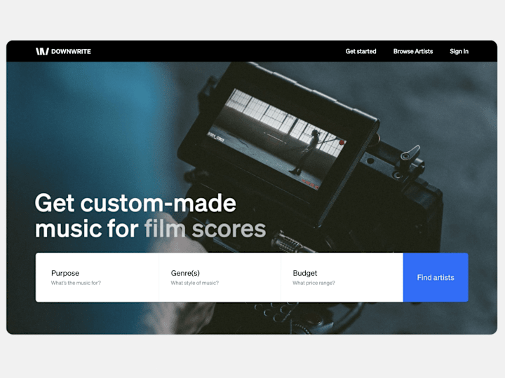 Cover image for Downwrite Music Web Platform