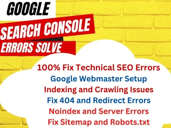 Cover image for Fix google search console  technical SEO errors or issues