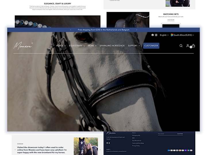 Cover image for Customizer for luxury Equestrian brand
