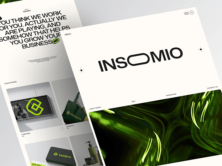 Cover image for Insomio - Digital Marketing Agency Landing Page