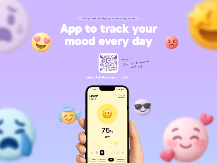 Cover image for MoodPal Landing page design