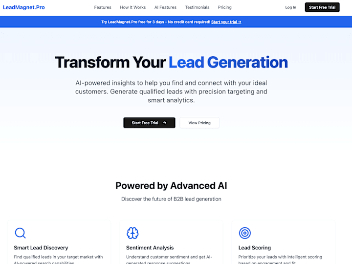 Cover image for LeadMagnet.Pro - Business Lead Generation