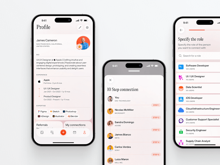 Cover image for Refera. Networking App Concept
