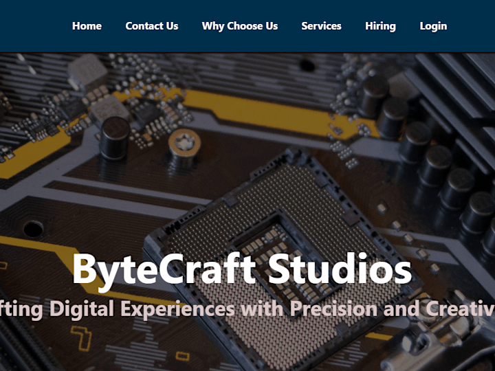 Cover image for Bytecraft Studios Website