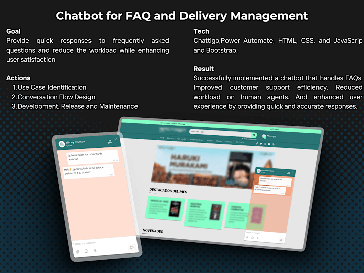 Cover image for Chatbot for FAQ and Delivery Management