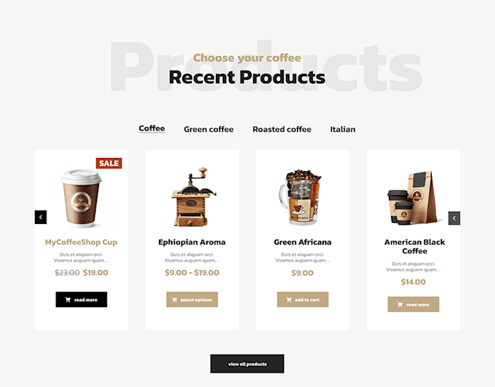 Cover image for Coffee Shop Figma Layout Design: Behance