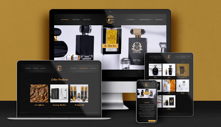 Cover image for E-commerce Web Design - Impact Perfumes
