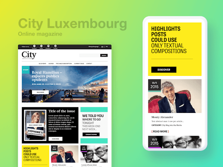 Cover image for Online Magazine | City Luxembourg