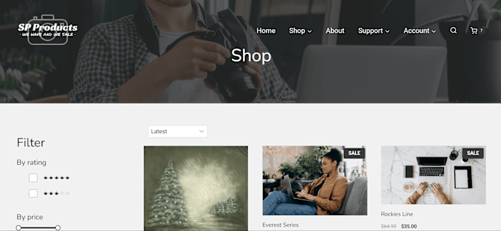 Cover image for E-commerce Website with WordPress &  WooCommerce