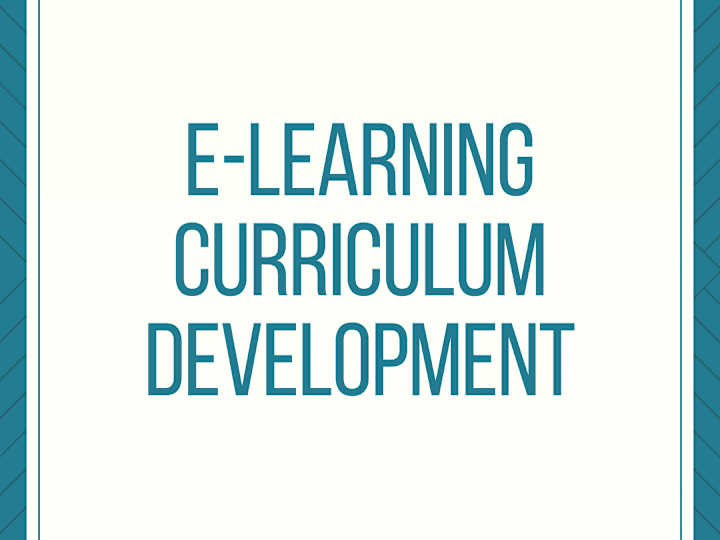 Cover image for E-Learning Curriculum Development