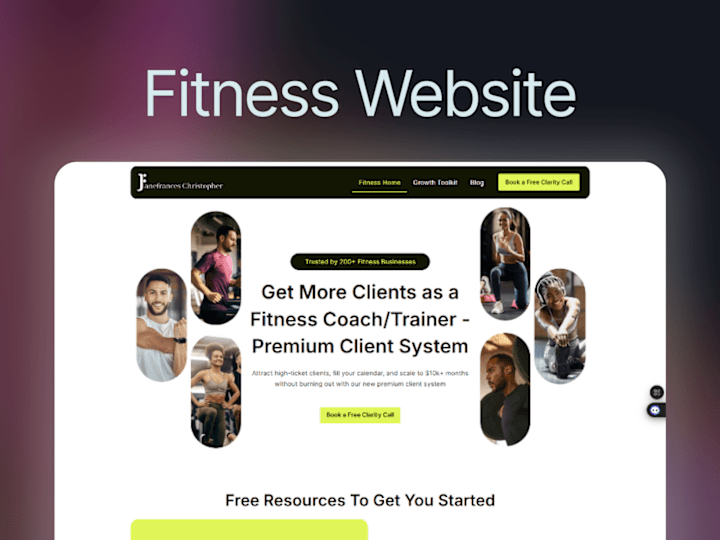 Cover image for Fitness WordPress Website