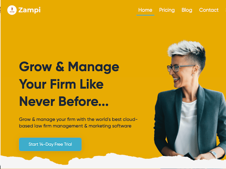 Cover image for Law Firm Marketing & Management CRM — Zampi