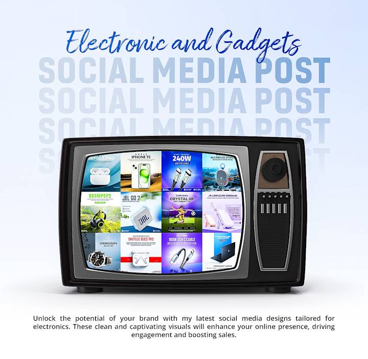 Cover image for Social Media Posts for Electronics Accessories