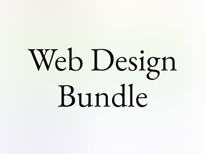 Cover image for Web Design Bundle