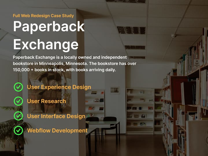 Cover image for Paperback Exchange Full Website Redesign Case Study