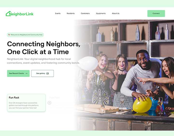 Cover image for NeighborLink Landing Page