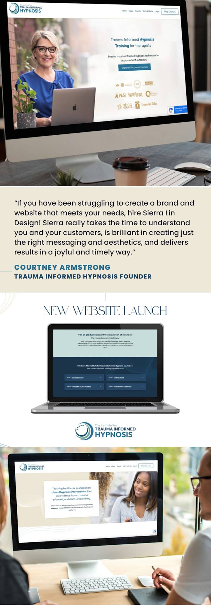 Cover image for Kajabi Website for Courtney Armstrong ✦ Hypnosis Instructor