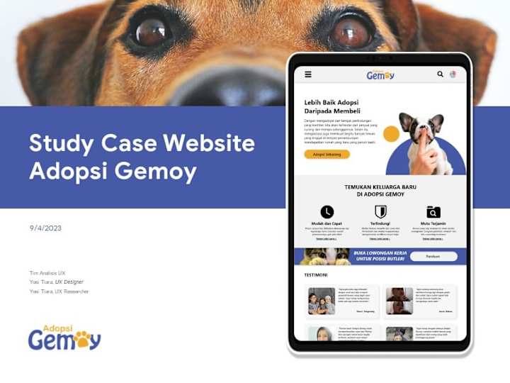 Cover image for Pets Adoption Flow Design for Adopsi Gemoy Website