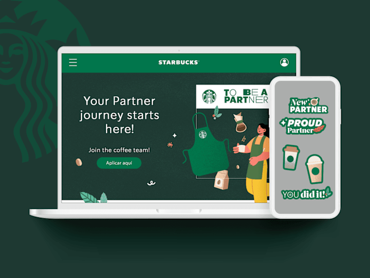 Cover image for Starbucks Partners 💻 Landing Page