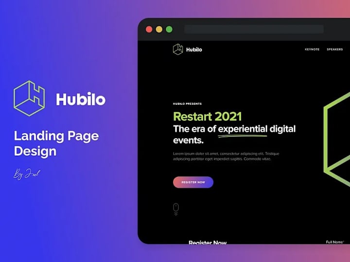 Cover image for Hubilo - Landing page Redesign 