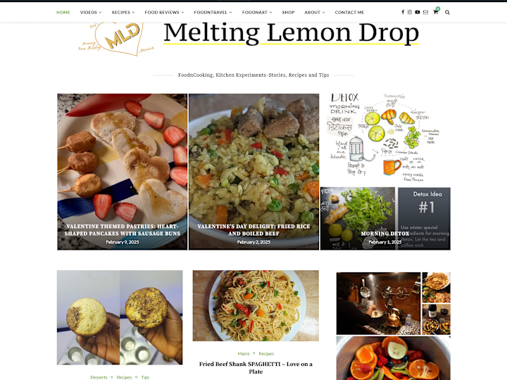 Cover image for Food Blog Design and Optimization For Melting Lemon Drop