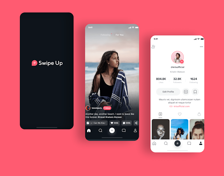 Cover image for Swipe Up Mobile App UI