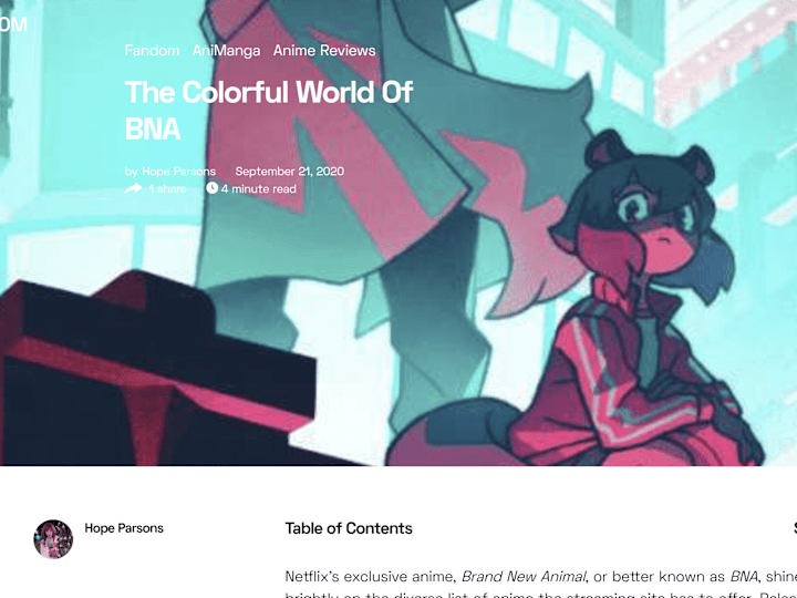Cover image for The Colorful World Of BNA • The Daily Fandom