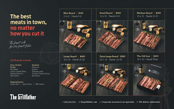 Cover image for The GrillFather | Brochure + Ads