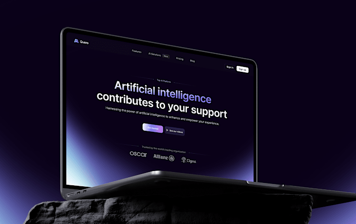 Cover image for QUERO - AI Based SAAS Website design