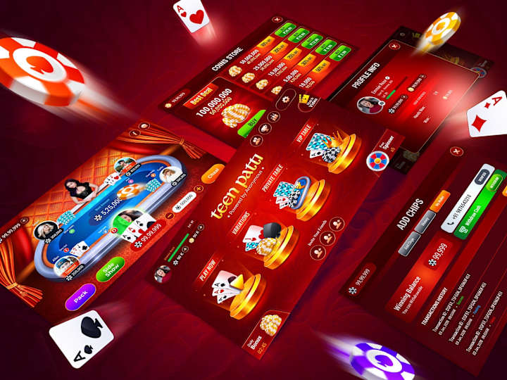 Cover image for Teen Patti - Game UI Design
