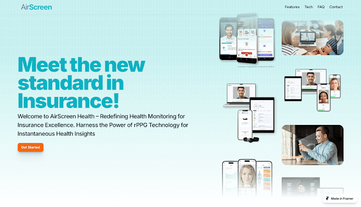 Cover image for Airscreen Health - Framer Website Design & Development