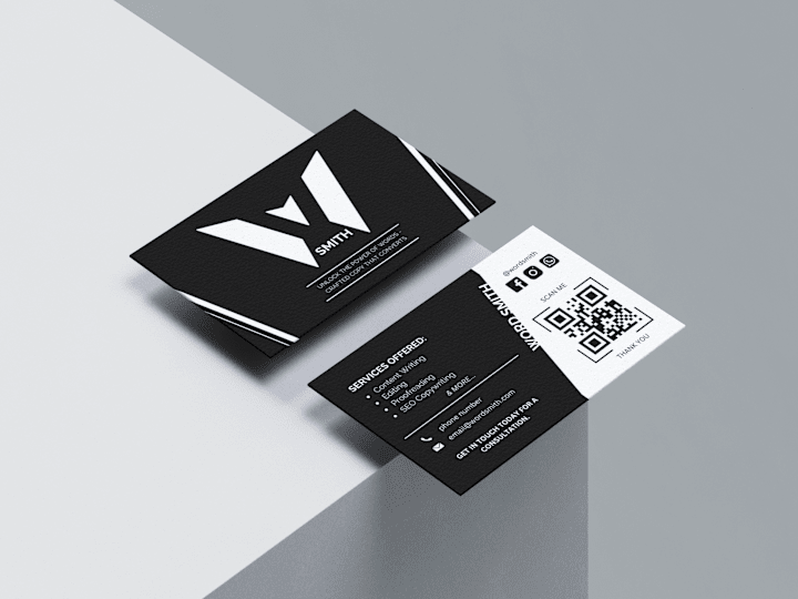 Cover image for Wordsmith Business Card Design