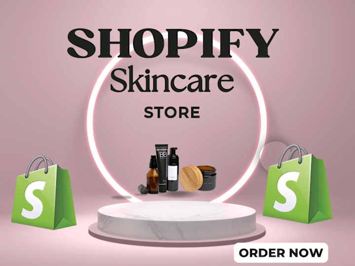 Cover image for create a shopify skincare beauty makeup store cosmetic website