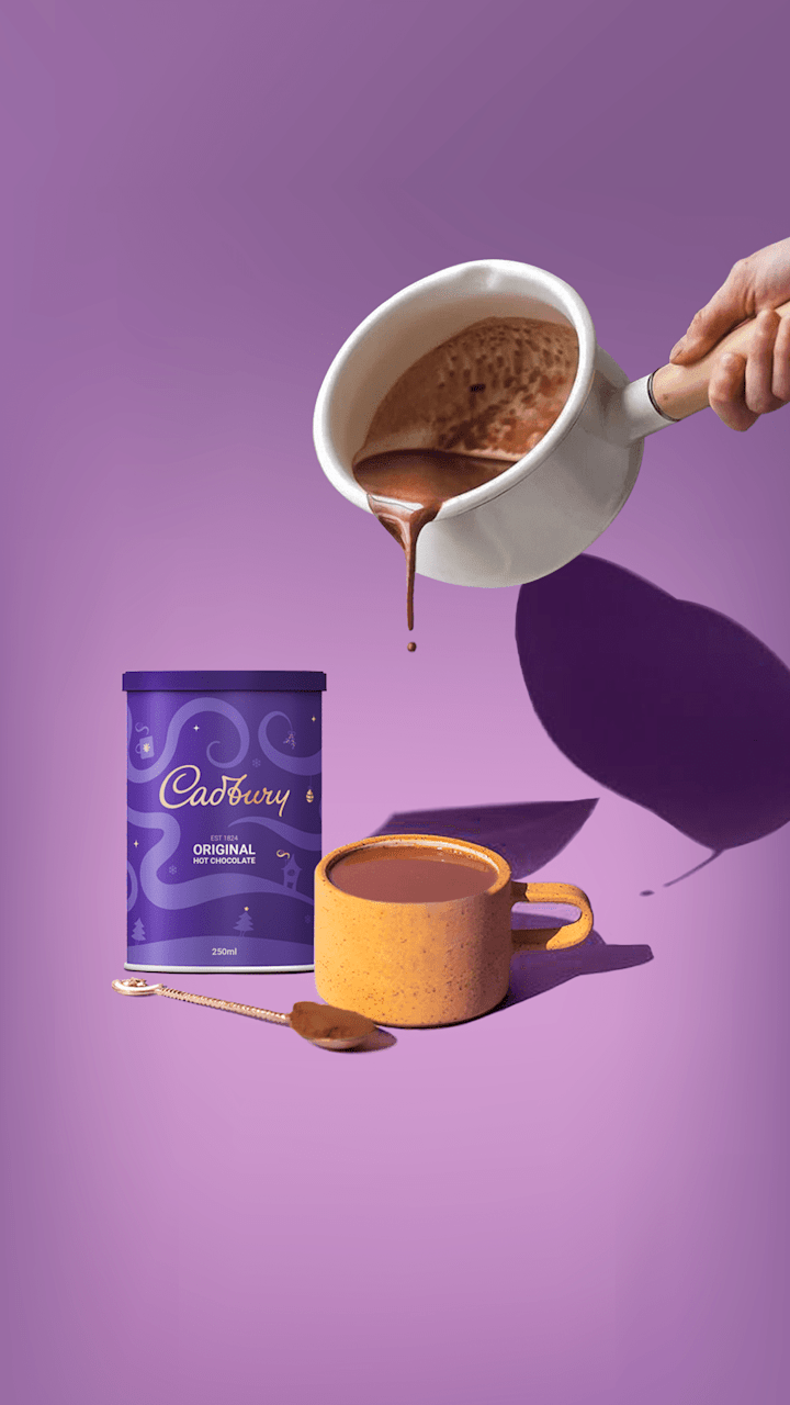 Cover image for Cadbury's hot chocolate packaging