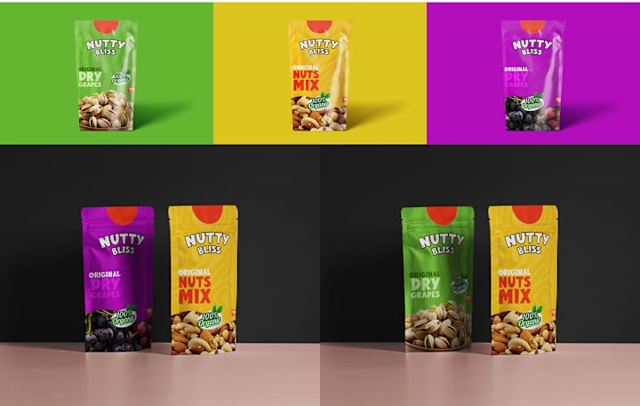 Cover image for Nutty Bliss Packaging Designs :: Behance