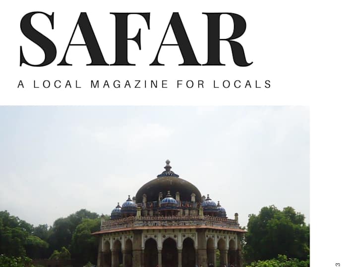 Cover image for Safar Magazine I Editor in chief