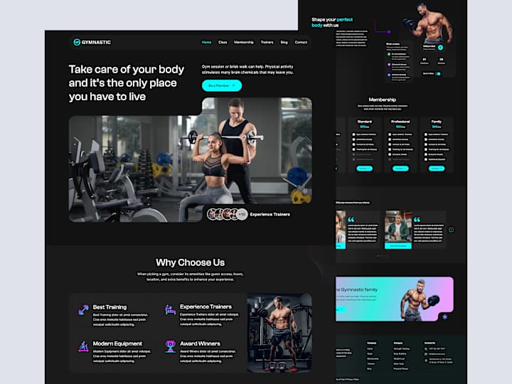 Cover image for Gymnastic: Website UI/UX Design