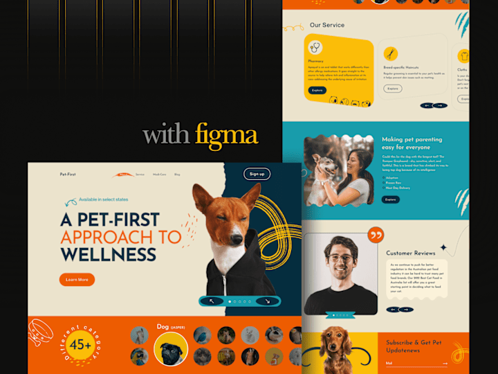 Cover image for Pet shop landing page design | Figma Community