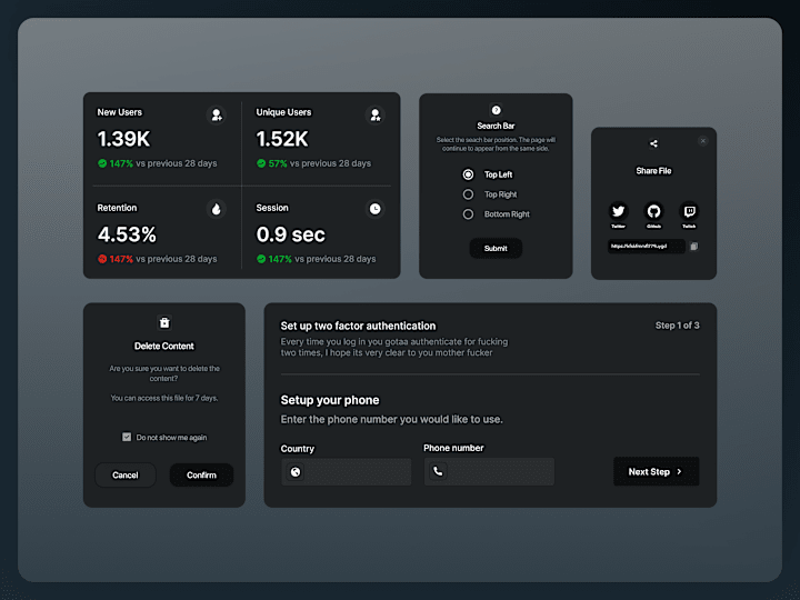 Cover image for Unified Analytics and Settings Dashboard