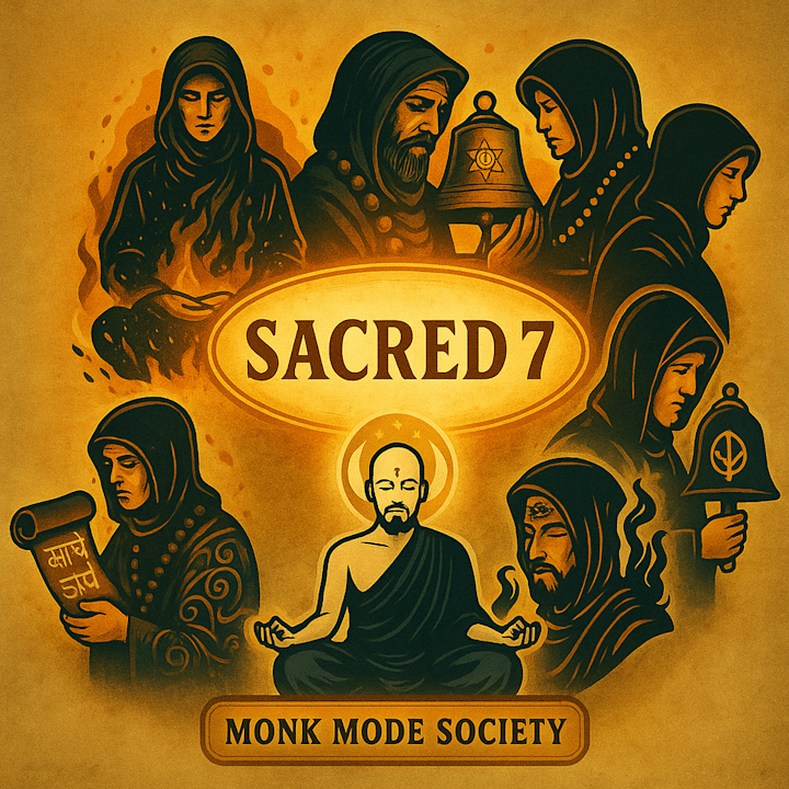 Cover image for The Sacred 7 Sticker Pack for Monk Mode Society