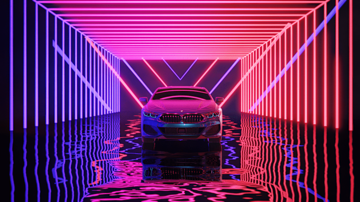 Cover image for Neon BMW on Behance