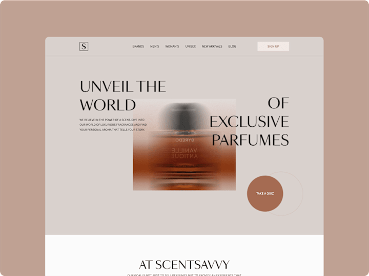 Cover image for A Luxurious E-Commerce Experience for Perfume Lovers 