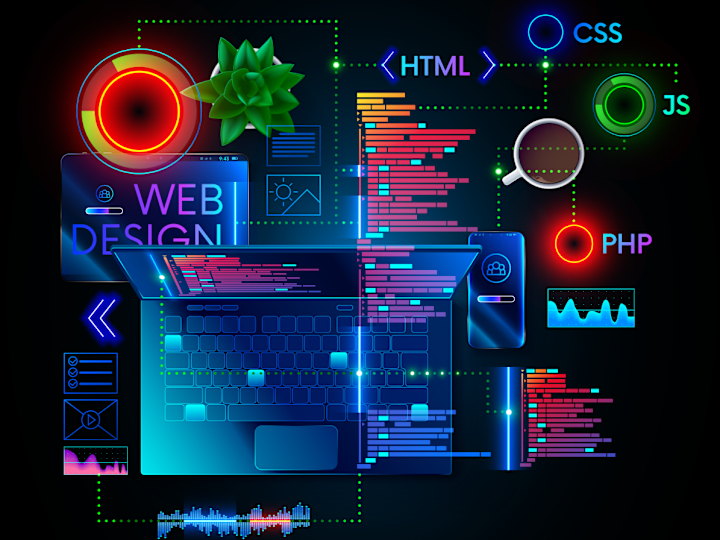 Cover image for Webdesign, Web development, Backend