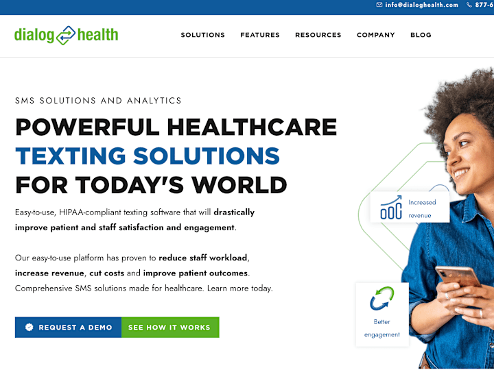 Cover image for Dialog Health | HIPAA Compliant Texting Solutions